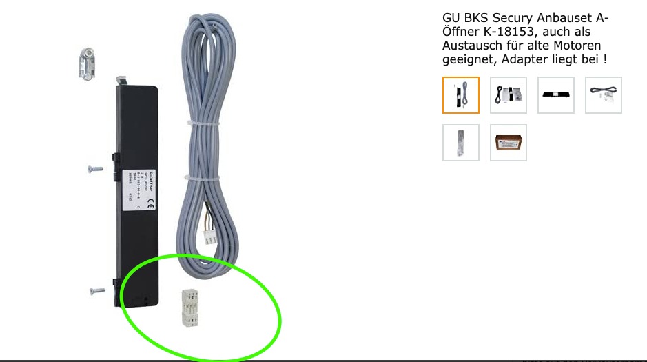 Zestaw GU Secury A-Öffner Wtyczka w zestawie